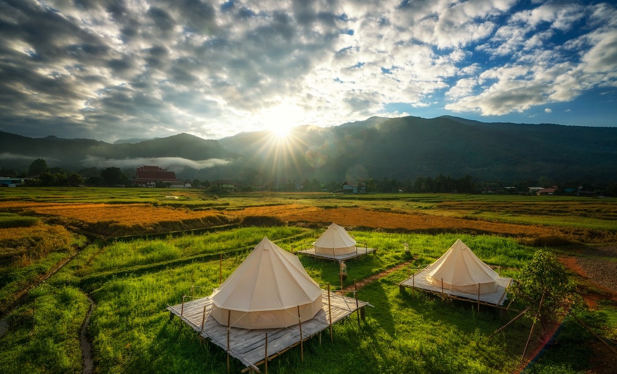 Countryside homestay in rice farm in Pua District, Nan, Thailand