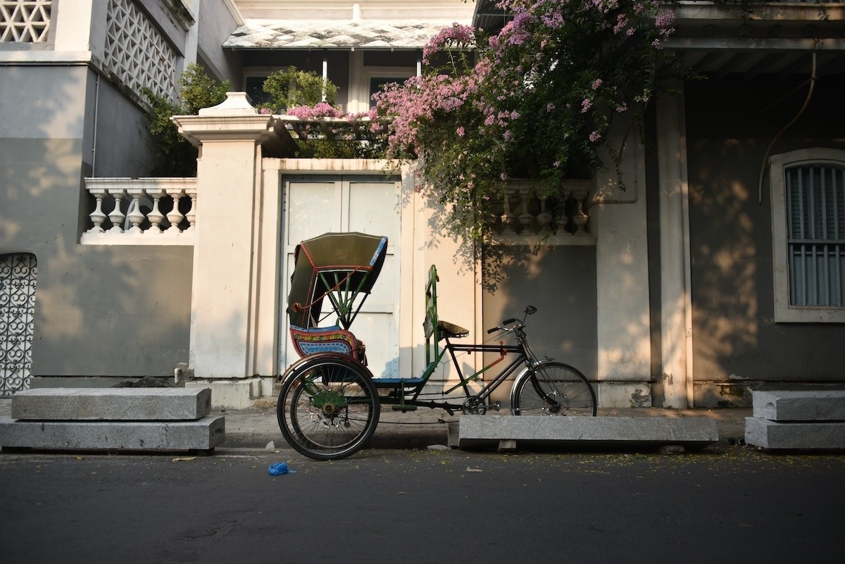 Französisches Viertel von Pondicherry, Indien