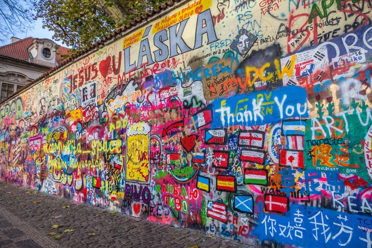 레논 벽, 프라하, 체코