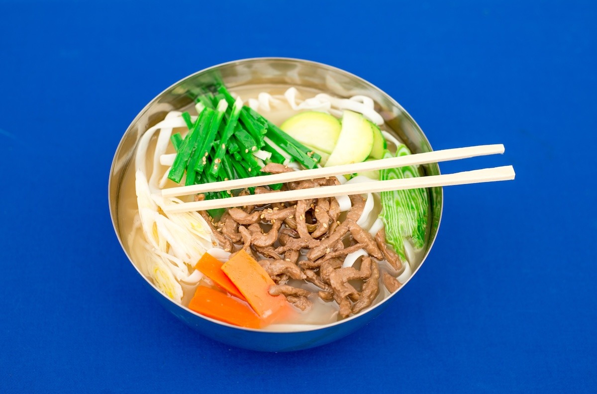 Kal-guksus a Korean noodle dish from Daejeon, South Korea