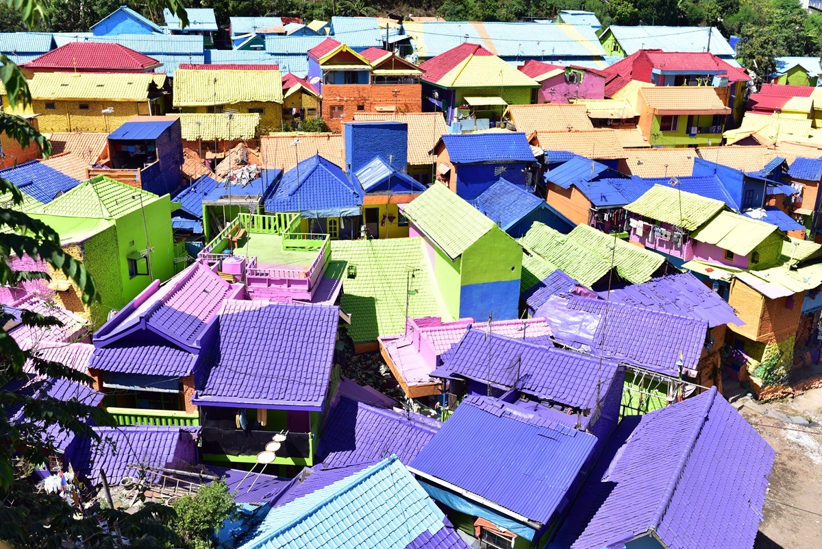 Kampung Tridi in Malang, Indonesien