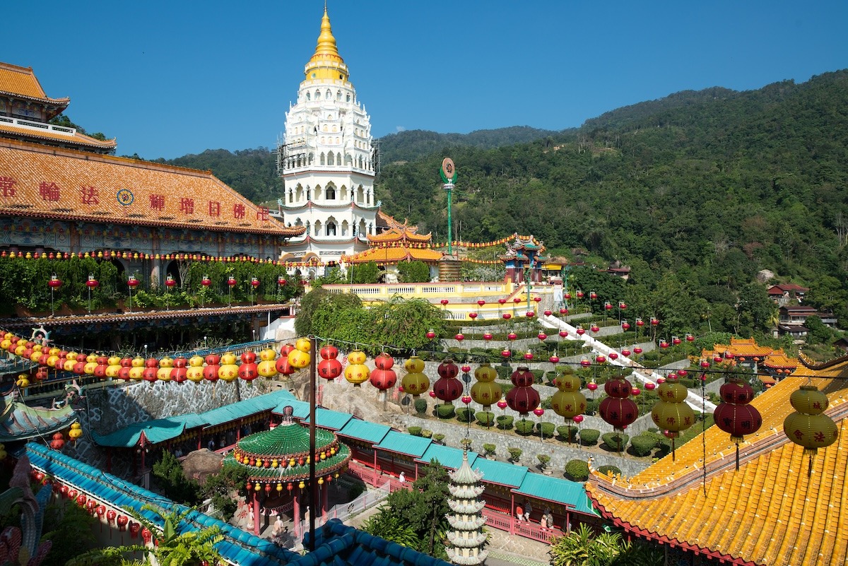 Kuil Kek Lok Si di Pulau Pinang, Malaysia