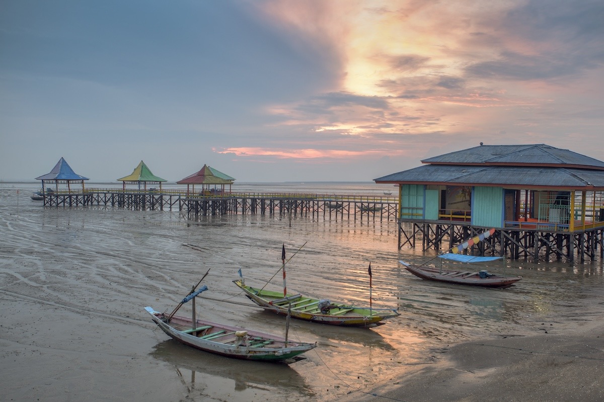 Plage de Kenjeran, Surabaya, Indonésie