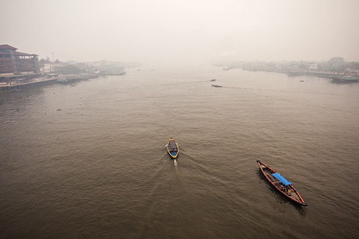 Rivière Musi, Palembang, Indonésie