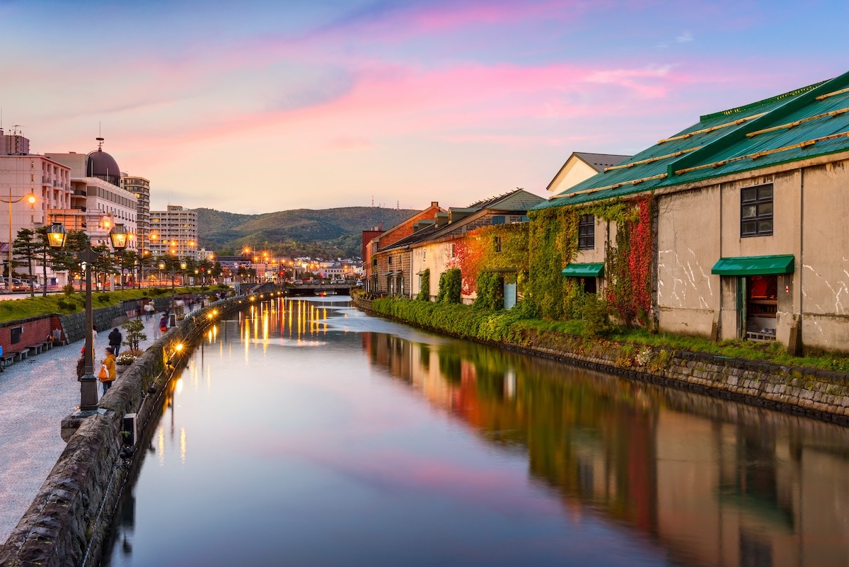 Canal d'Otaru, Hokkaido, Japon