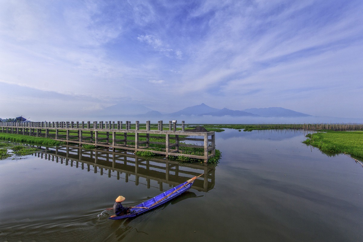 Rawa Pening Lake in Semarang, Indonesia