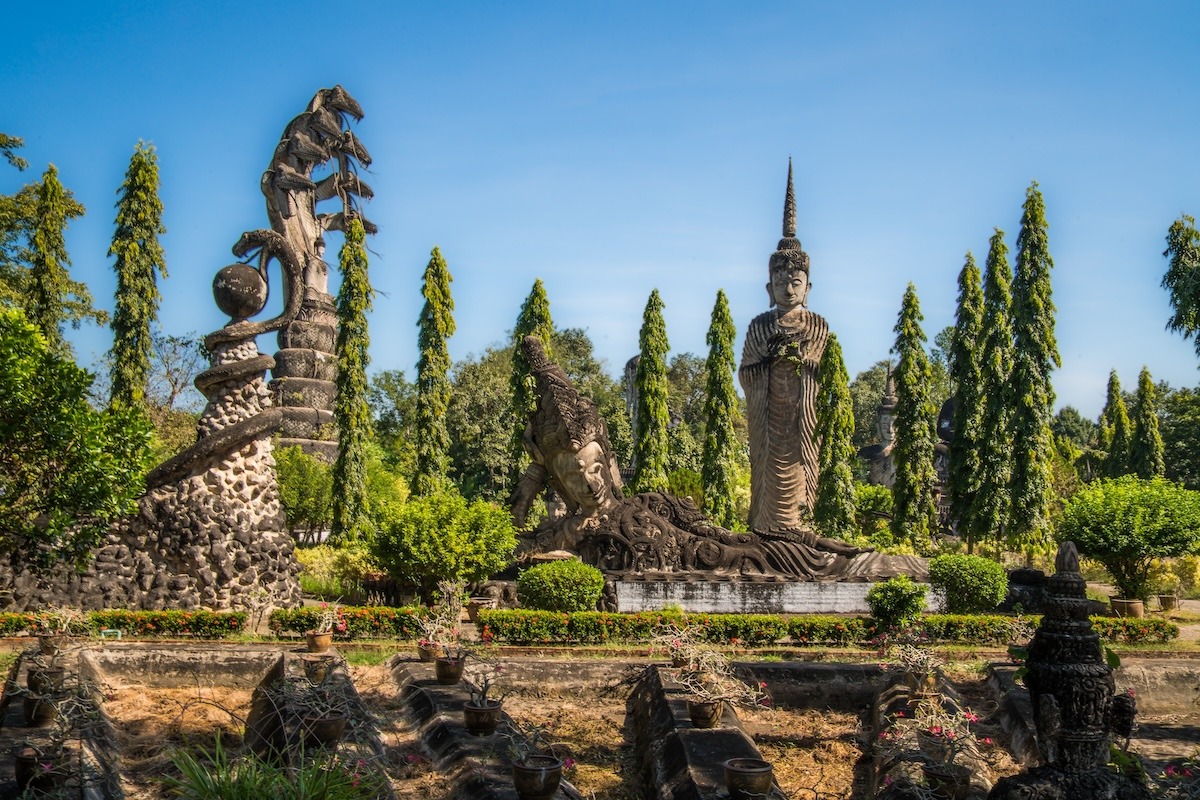 Sala Kaew Ku 或 Wat Khaek 雕塑公園，廊開府，泰國