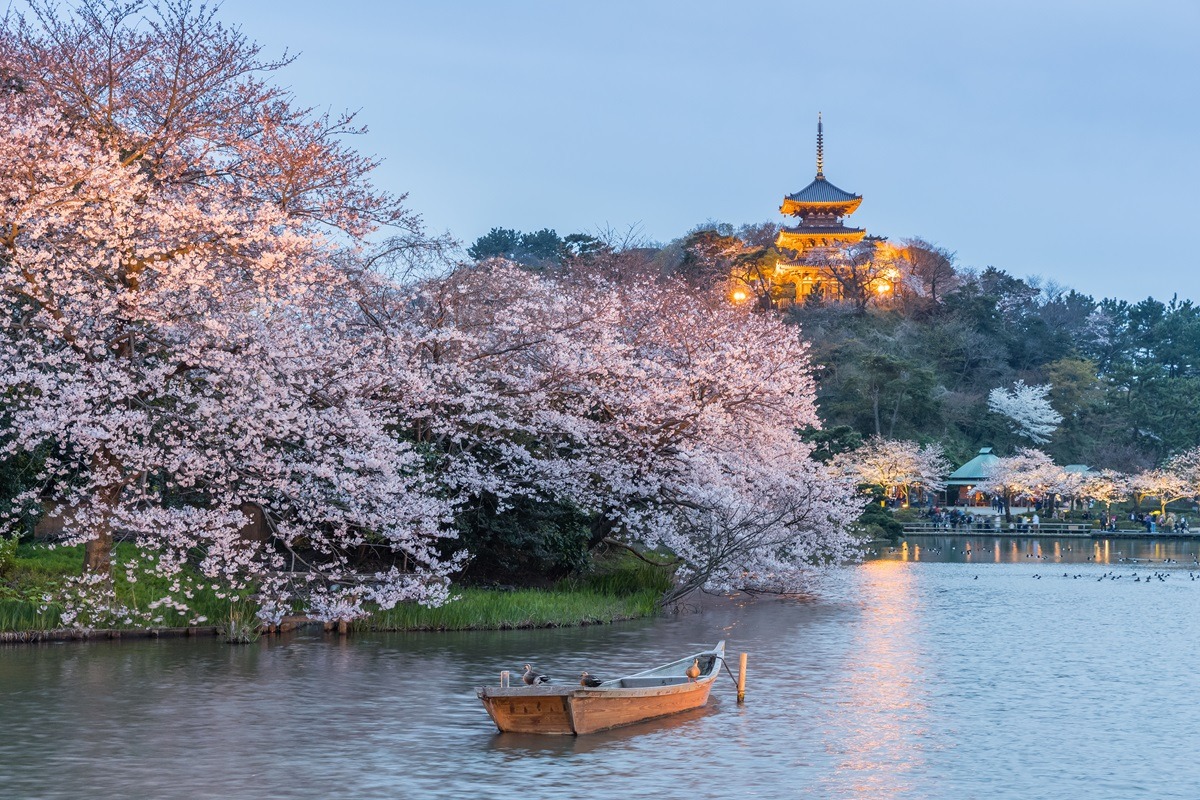 Taman Sankeien di Yokohama, Jepang