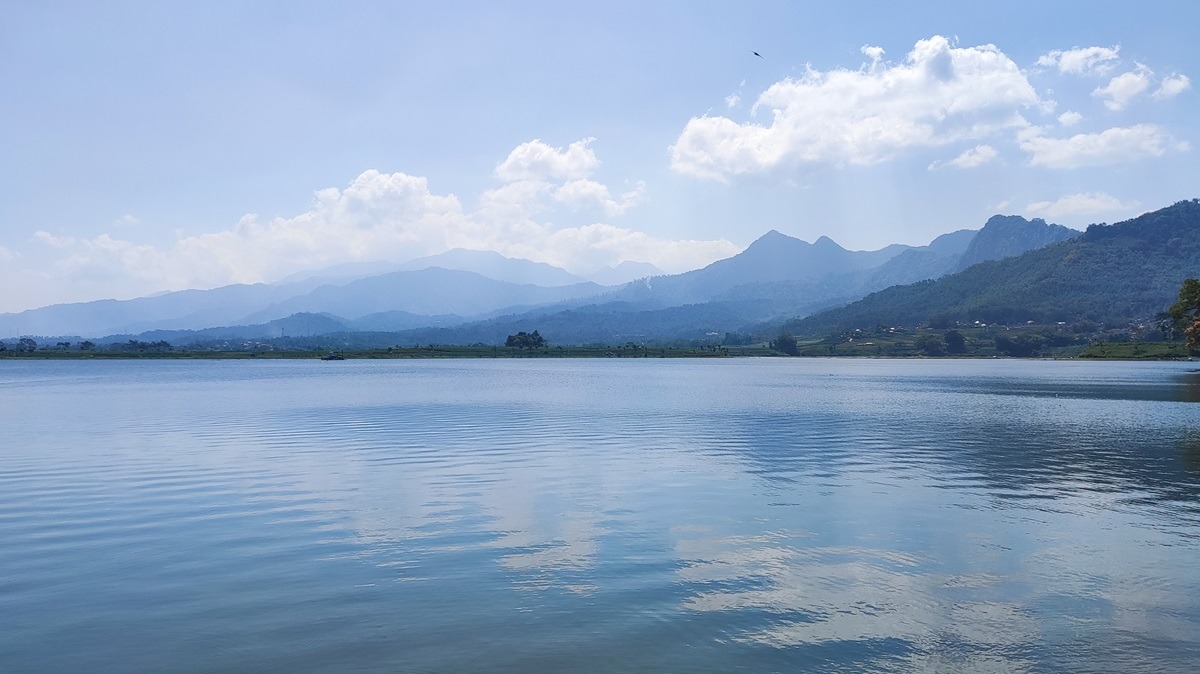Selorejo Reservoir in Malang, Indonesia