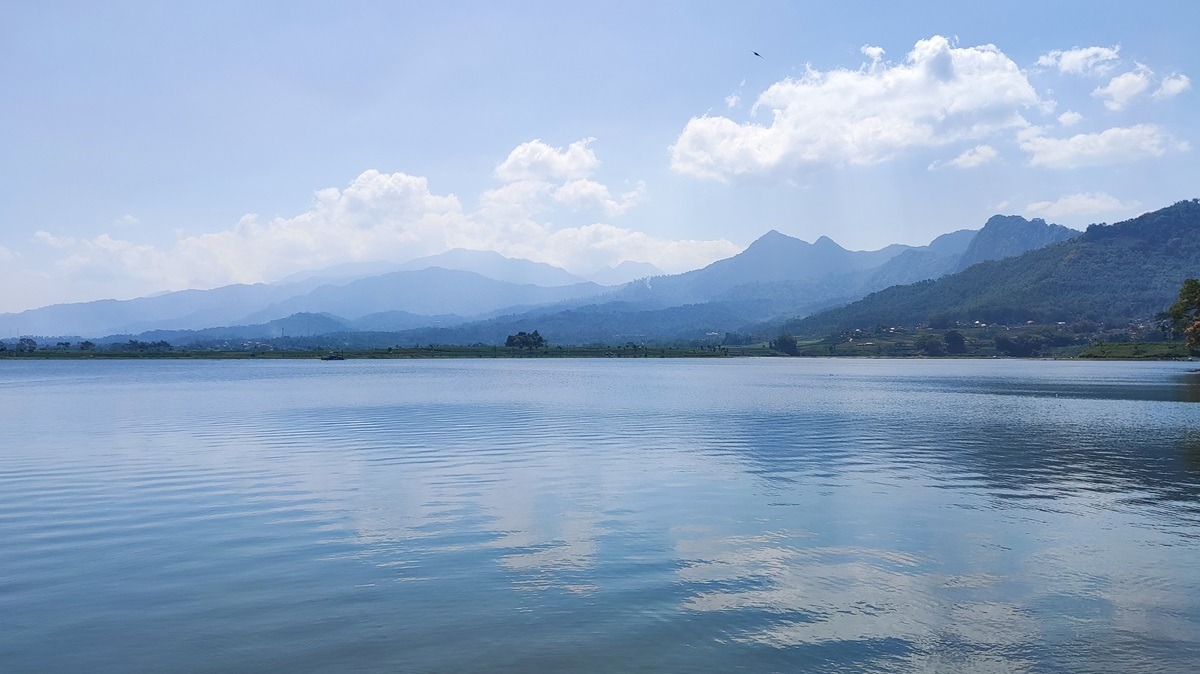 Selorejo-Stausee in Malang, Indonesien