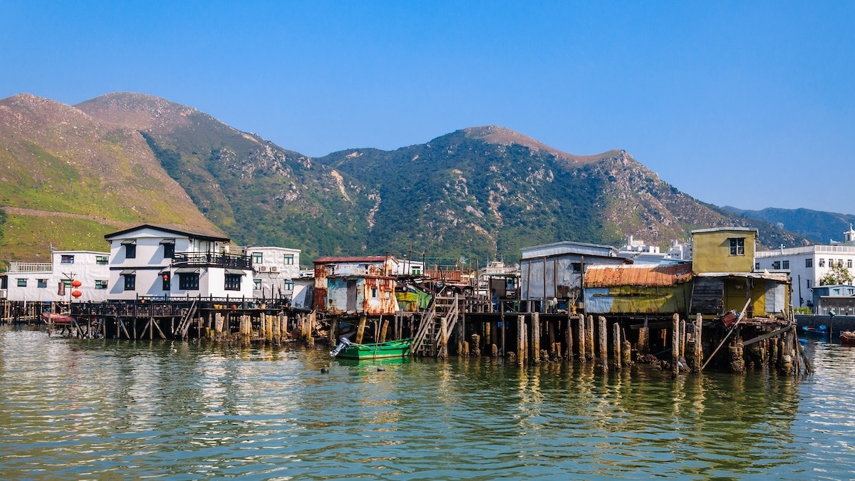 Kampung nelayan Tai O, Lantau, Hong Kong