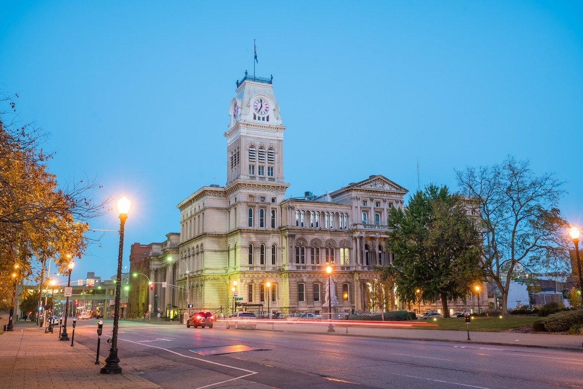 The old City Hall in downtown Louisville, KY, USA