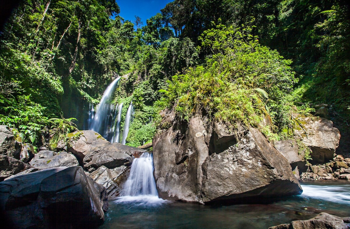 Tiu Kelep瀑布，印度尼西亞龍目島
