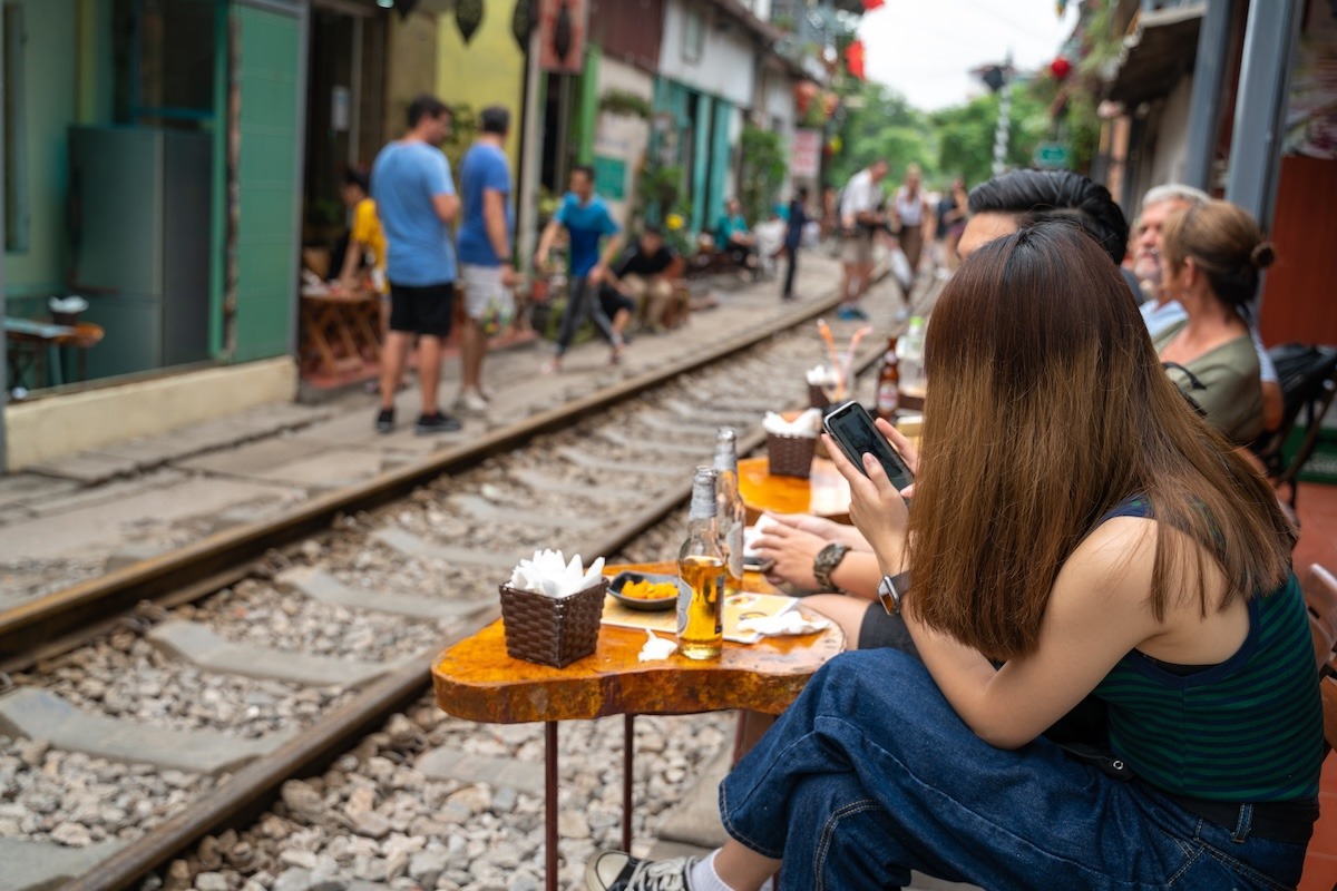 Eisenbahnstraße, Hanoi, Vietnam