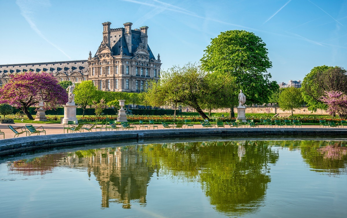 Tuileries Garden in Paris, France