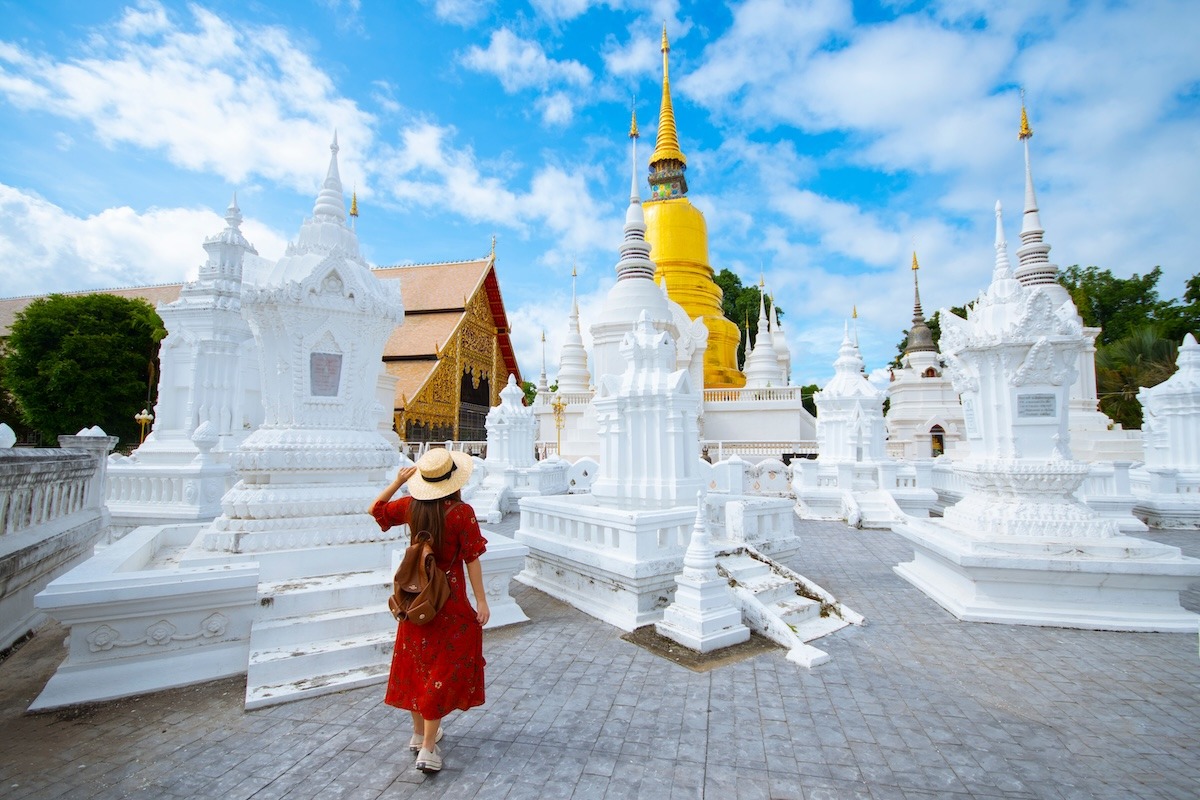 Wat Suan Dok di Chiangmai, Thailand