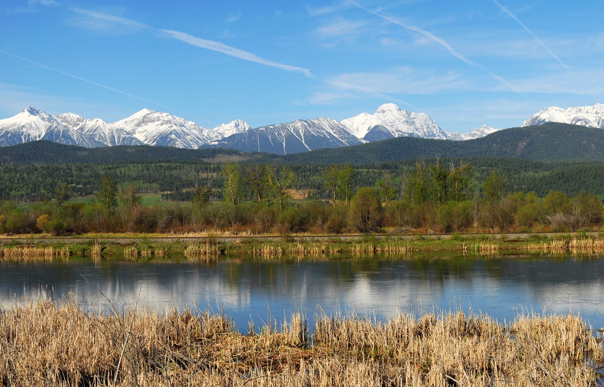 The view of the Rockies in British Columbia, Canada The view of the Rockies in British Columbia, Canada