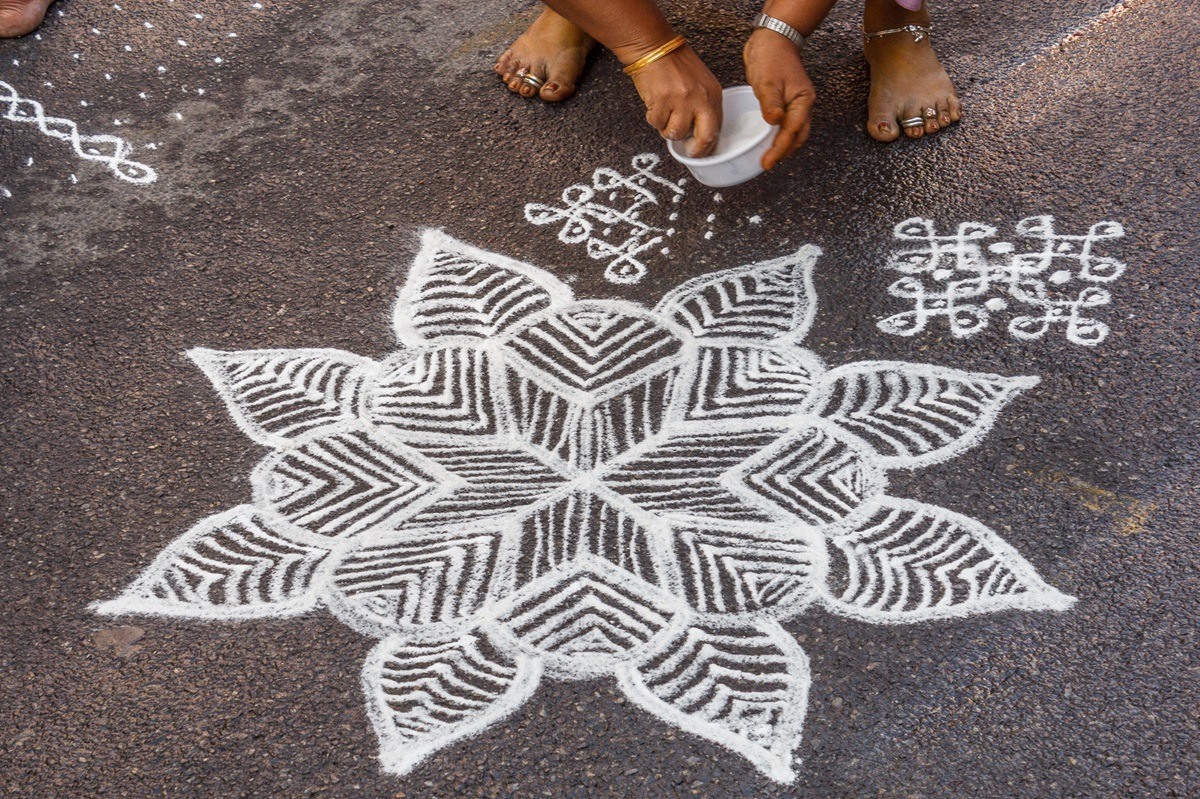 Kolam in Tamil Nadu