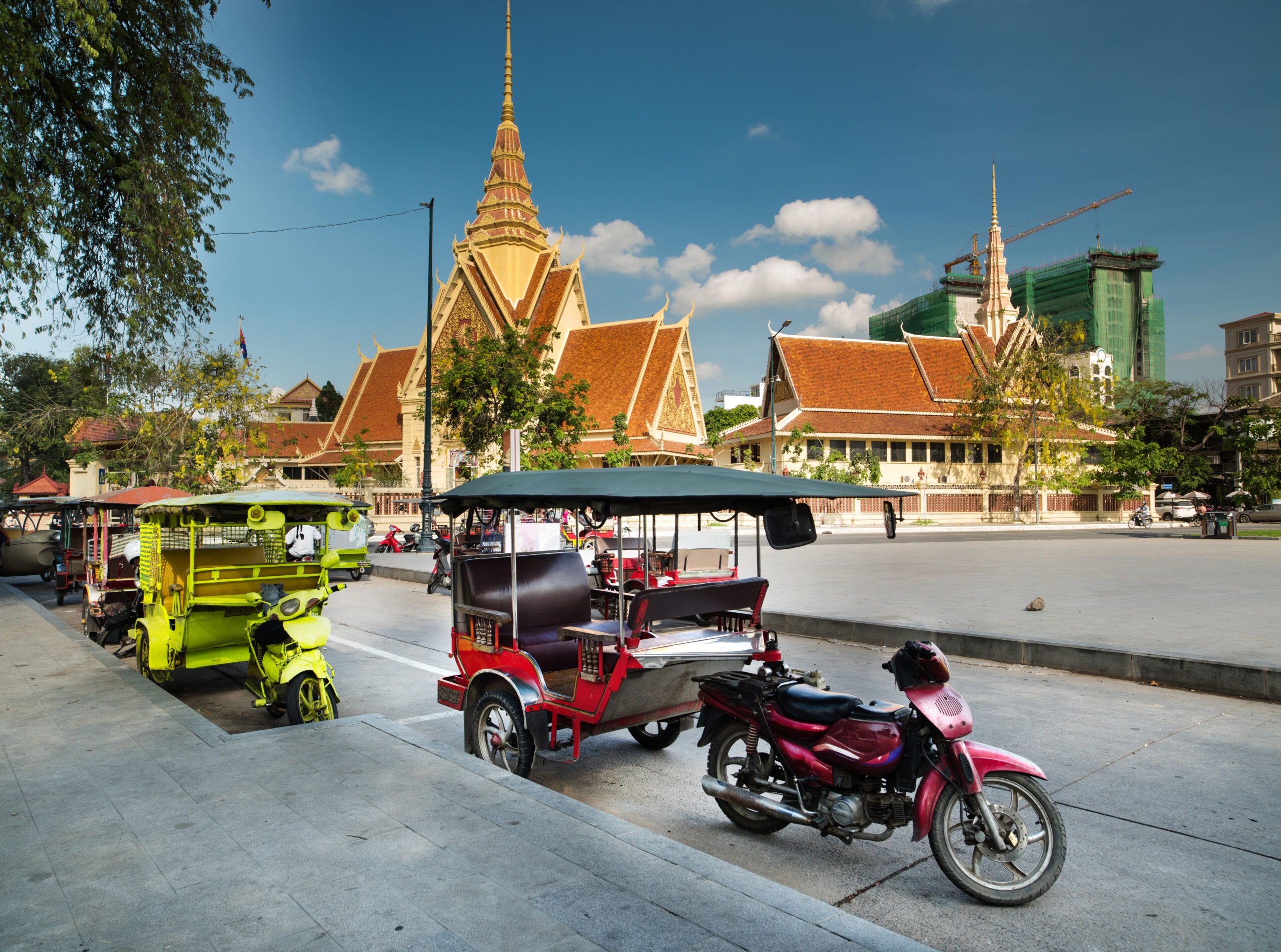 tuk-Tuk-Service in der Stadt Phnom Penh