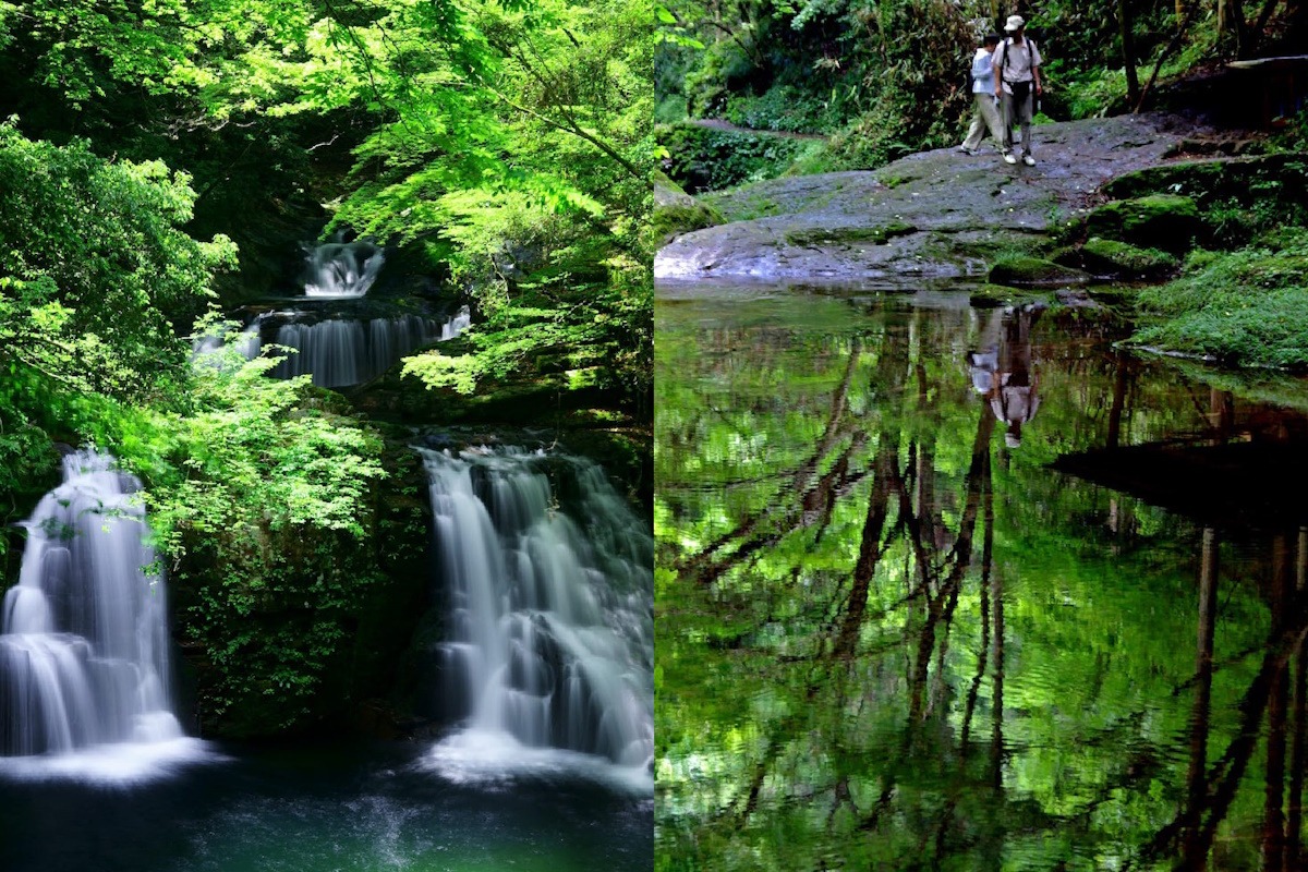 Akame 48 Falls, spring and summer Akame 48 Falls, spring and summer