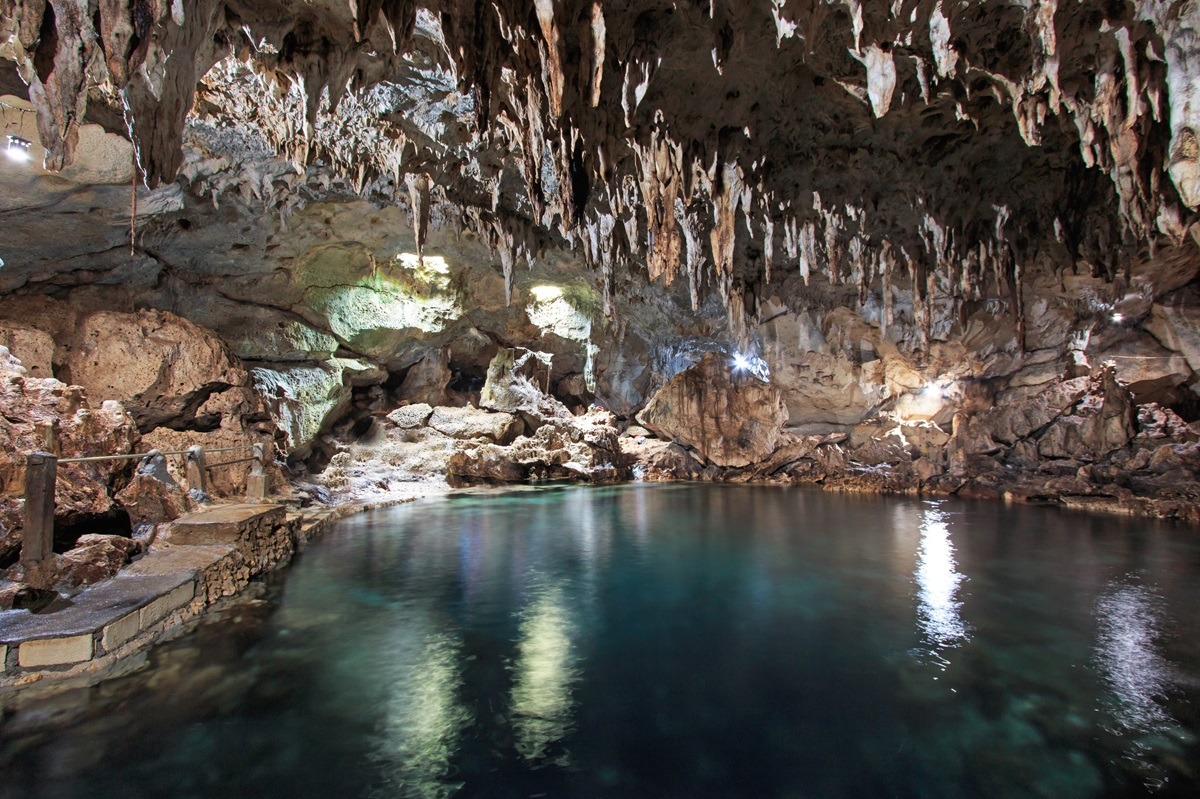 Hinagdanan Cave in Bohol, the Philippines