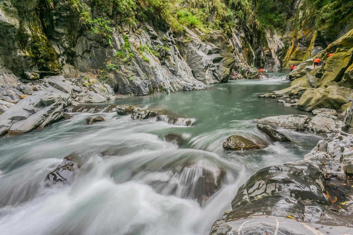 Open air hot spring, Taitung, Taiwan