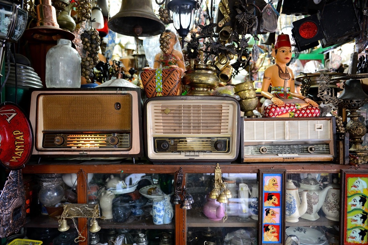 Triwindu Antique Market in Surakarta, Indonesia