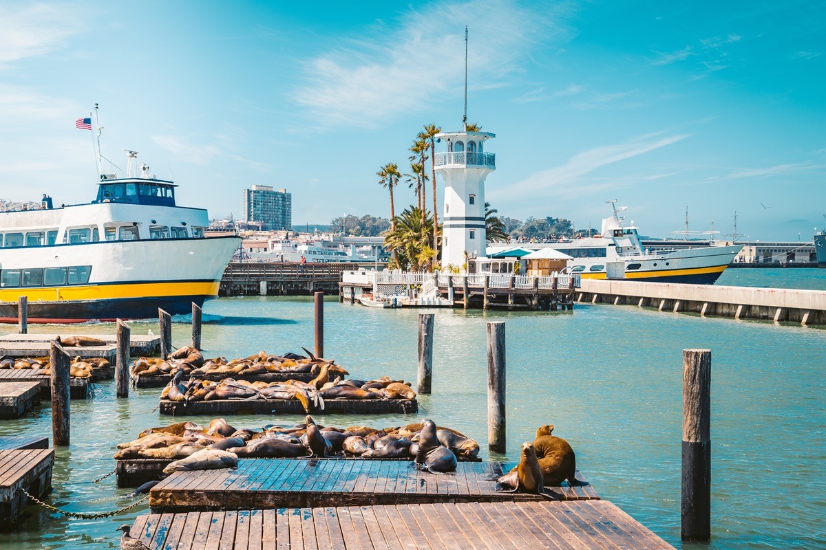 Fisherman's Wharf ในซานฟรานซิสโก ประเทศสหรัฐอเมริกา