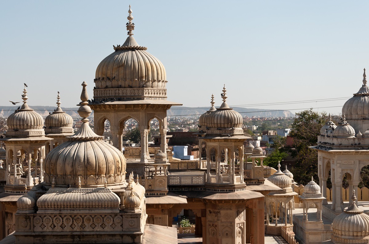 Royal Gaitor Tumbas near Jaipur, India