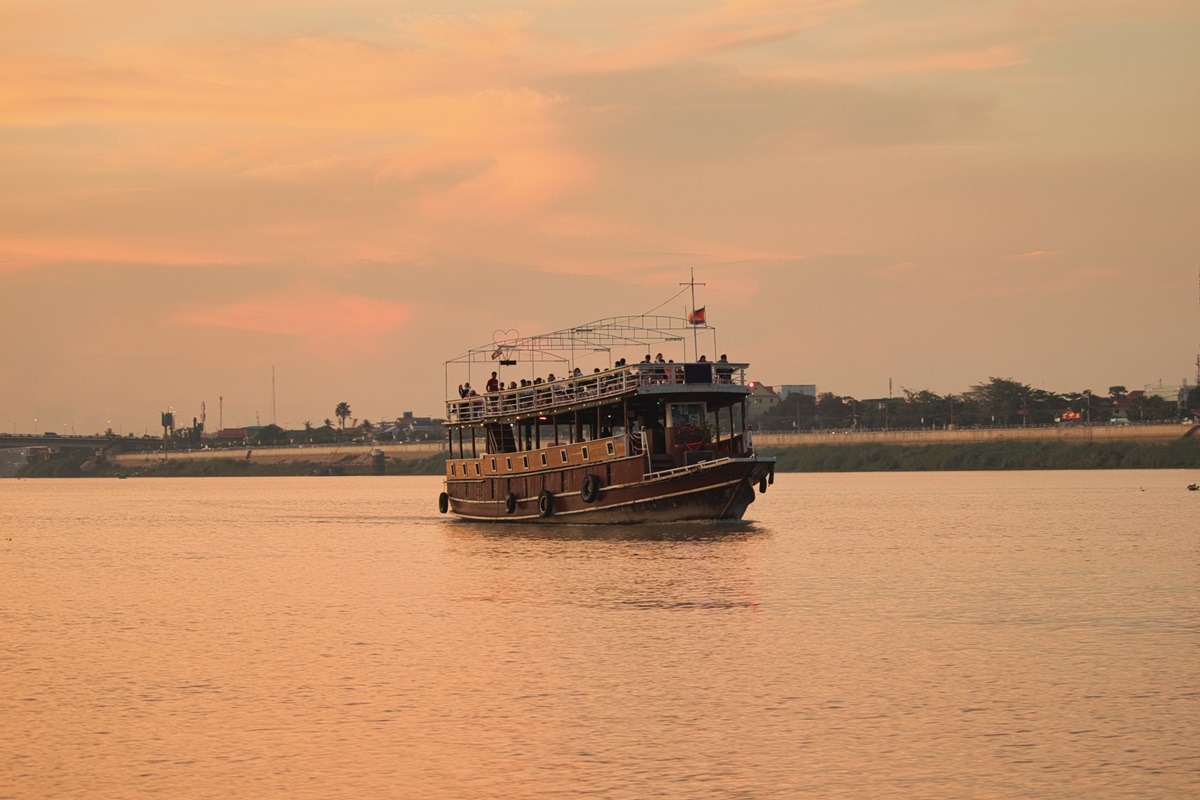 Mekong River in Phnom Penh, Cambodia