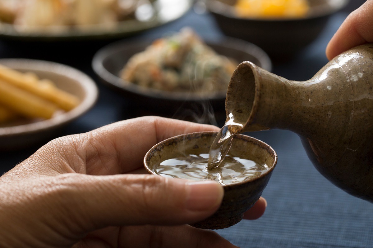 Sake-Verkostung in Japan