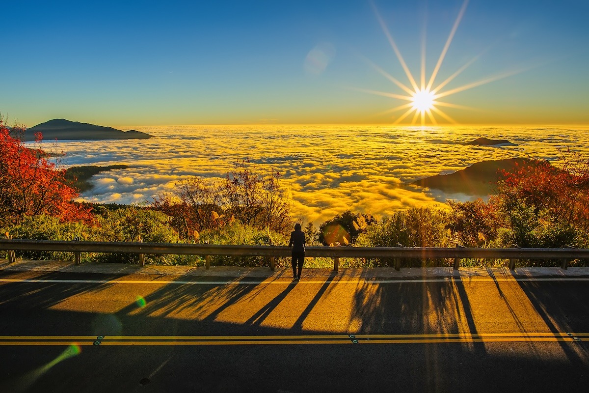 台湾、阿里山国立公園の日の出