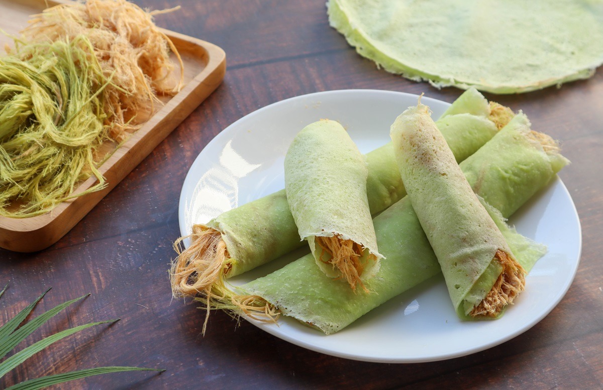 Roti Sai Mai, pencuci mulut yang popular di Thailand Roti Sai Mai, pencuci mulut yang popular di Thailand