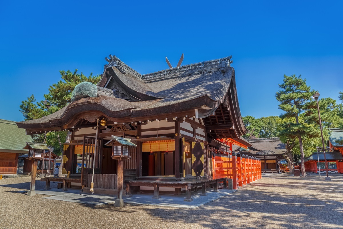 Sumiyoshi-Taisha-Schrein, Osaka, Japan Sumiyoshi-Taisha-Schrein, Osaka, Japan