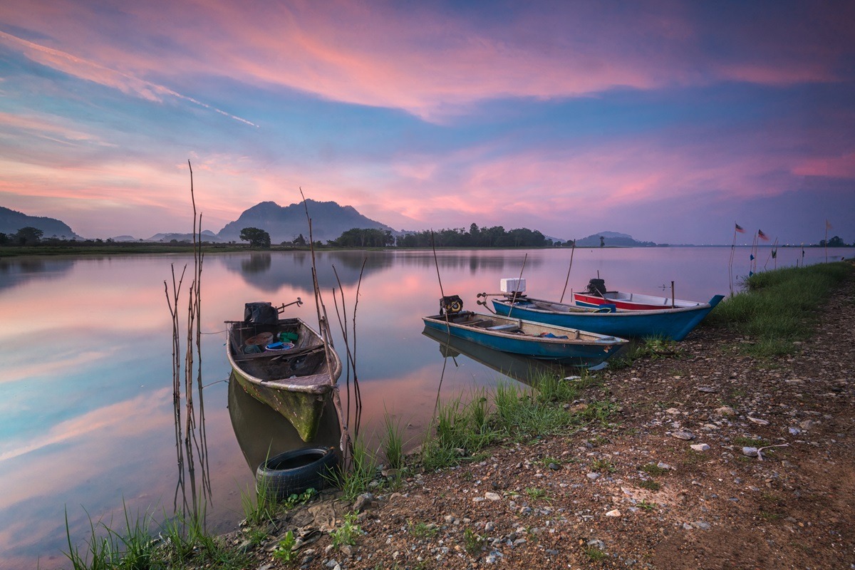 Timah Tasoh Lake in Perlis, Malaysia Timah Tasoh Lake in Perlis, Malaysia