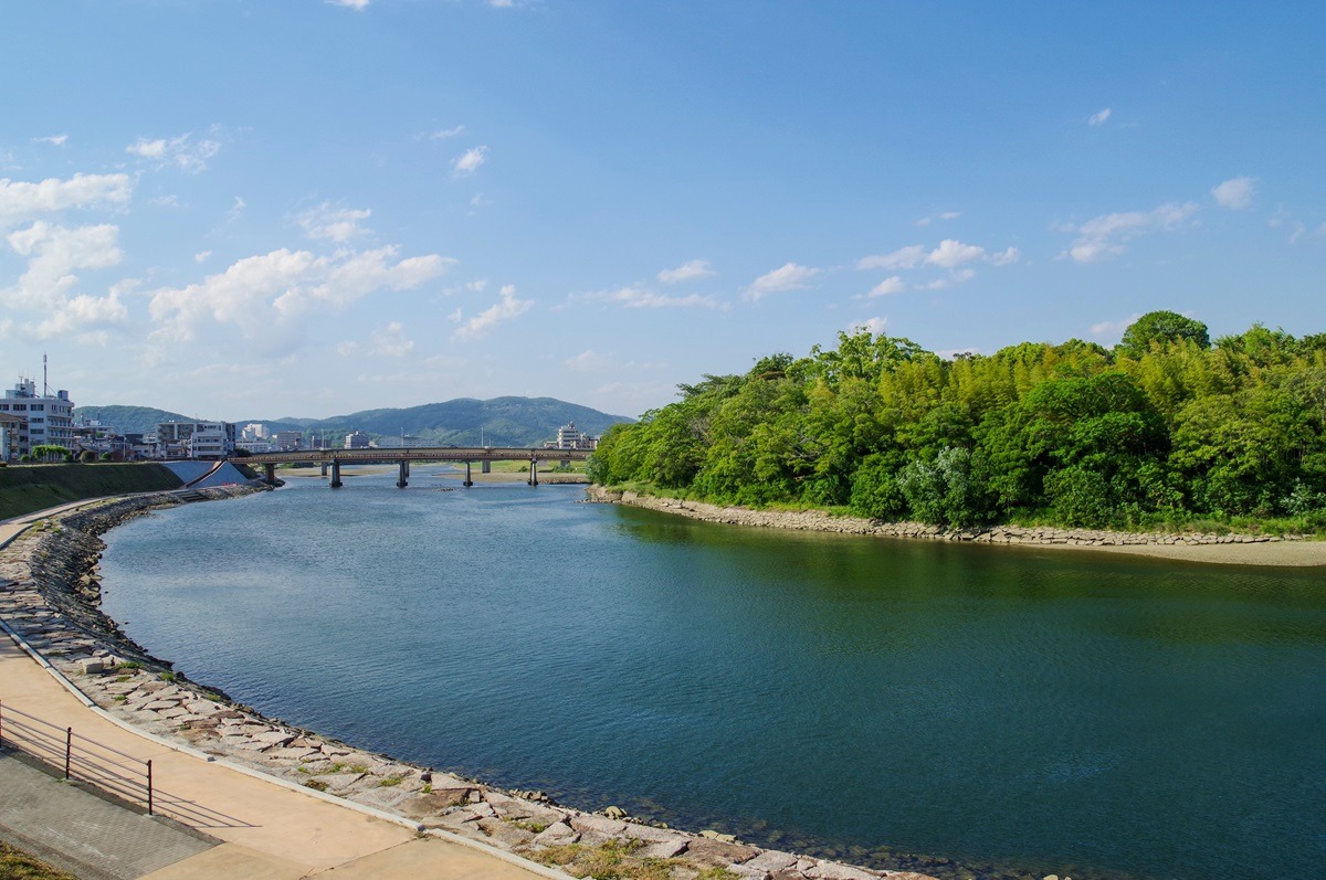 Sungai Asahi di Okayama, Jepun Sungai Asahi di Okayama, Jepun