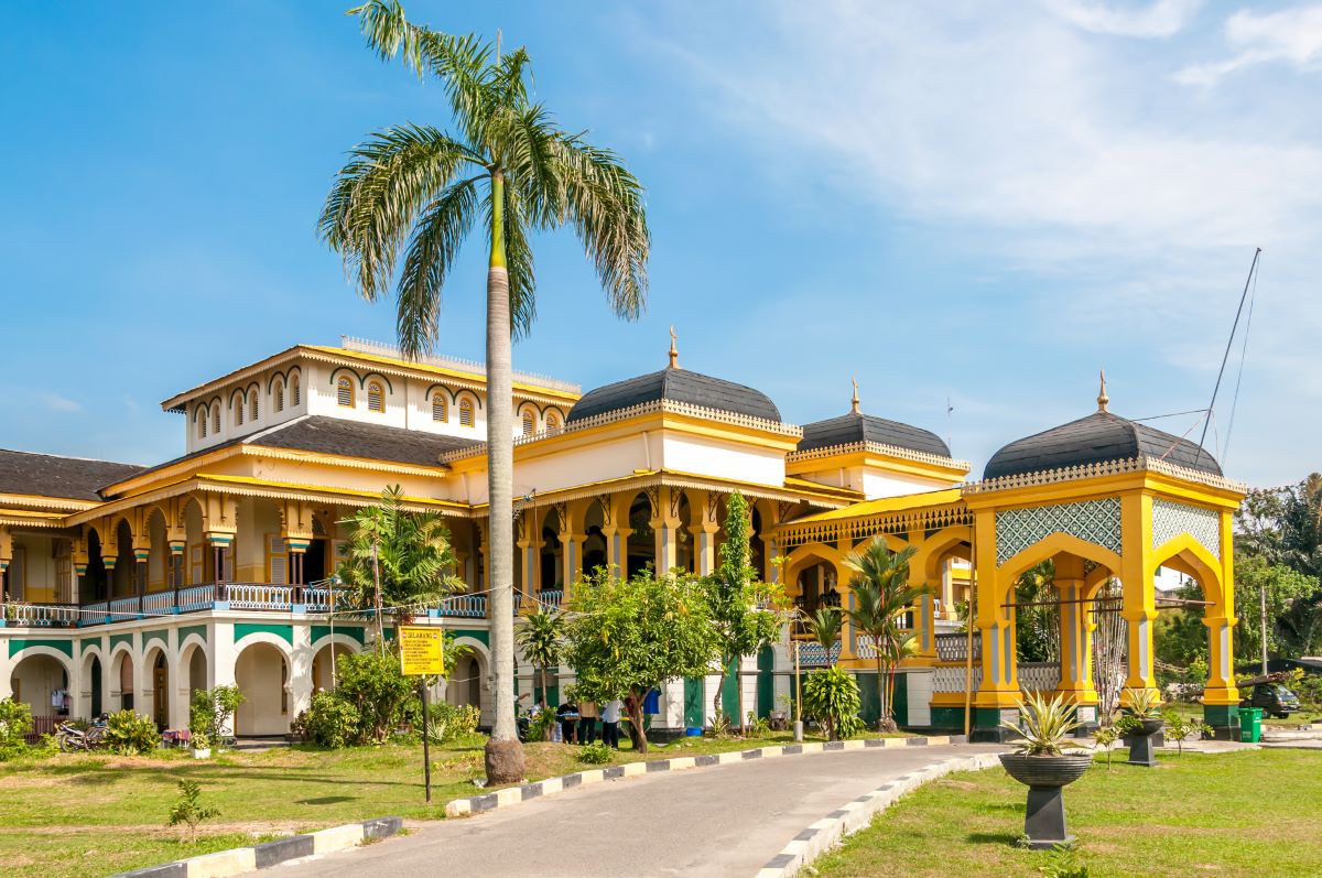 قصر ميمون في ميدان، إندونيسيا قصر ميمون في ميدان، إندونيسيا
