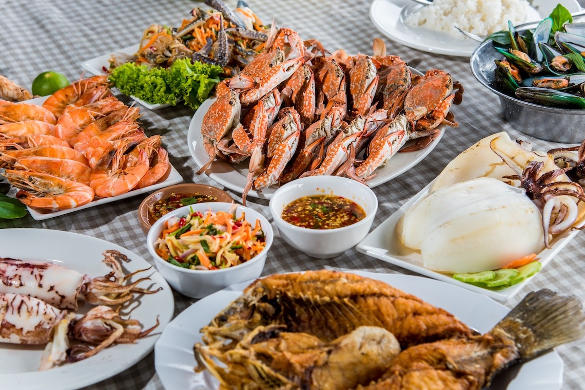 Thai dishes from fresh seafood-Rayong Thai dishes from fresh seafood-Rayong