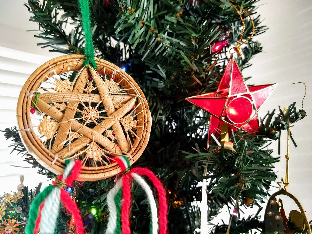 Christmas Tree with Traditional Filipino Ornaments Christmas Tree with Traditional Filipino Ornaments