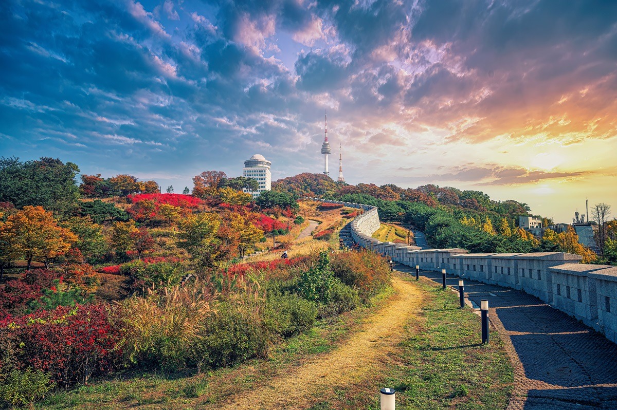 Namsan Mountain in Seoul, South Korea